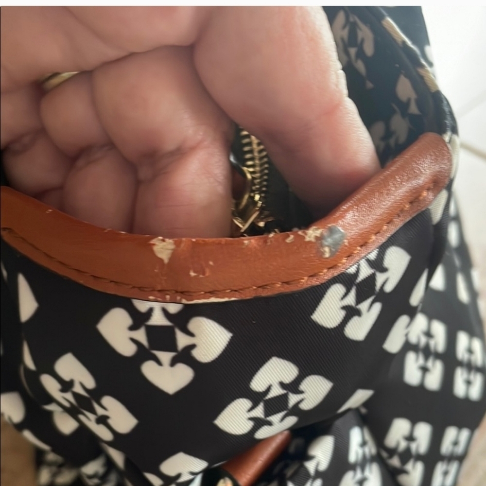 Kate Spade Stevie Black and Red Patterned Tote Bag - Picture 5 of 12